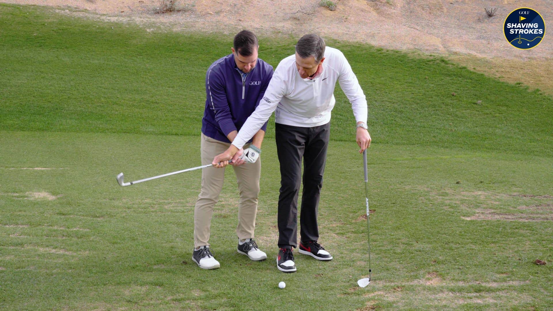 Use this divot drill for better ball contact