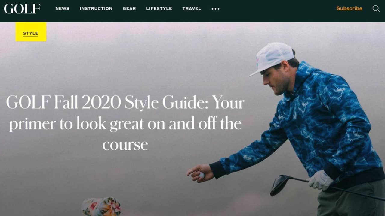 GOLF Fall 2020 Style Guide: A primer to look great on and off the