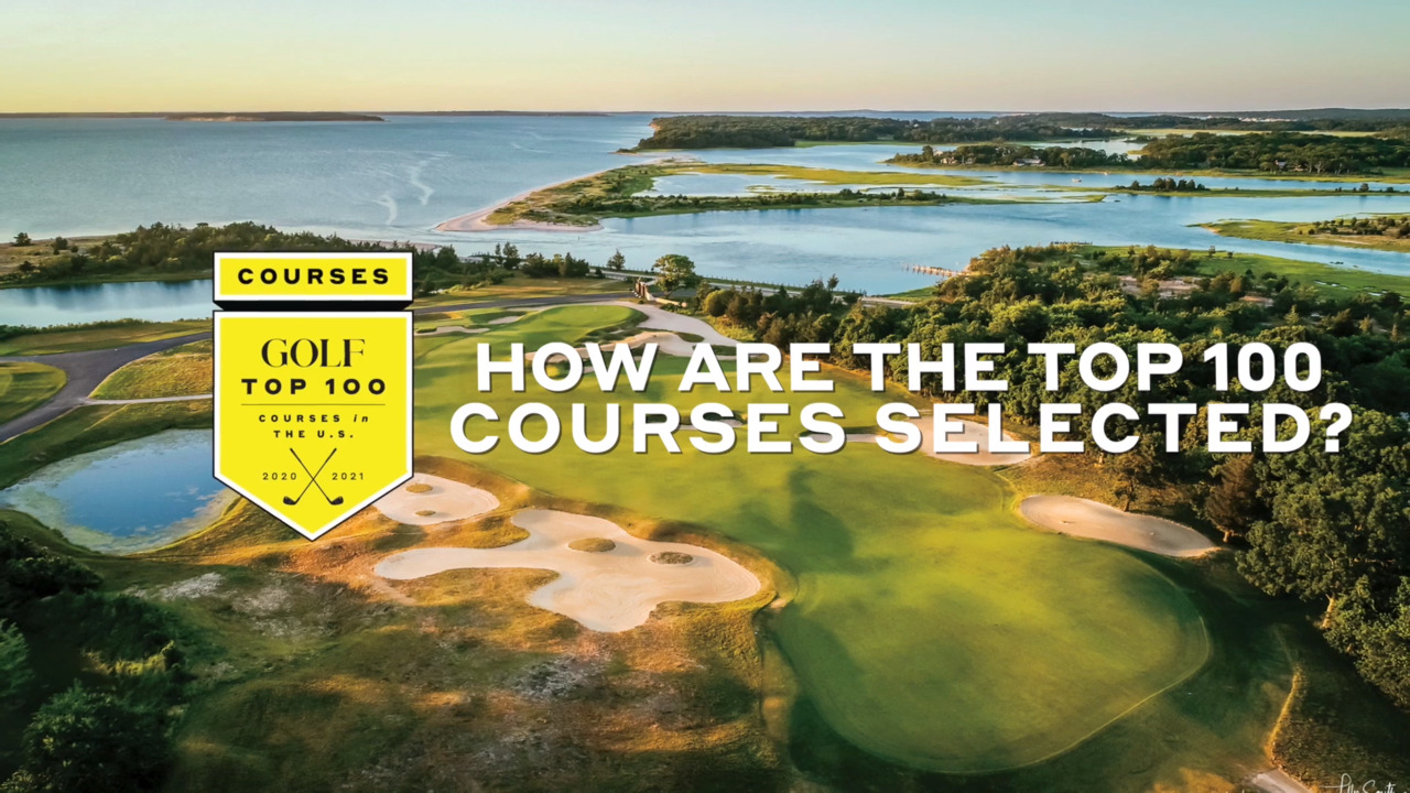 How are the top 100 courses selected?