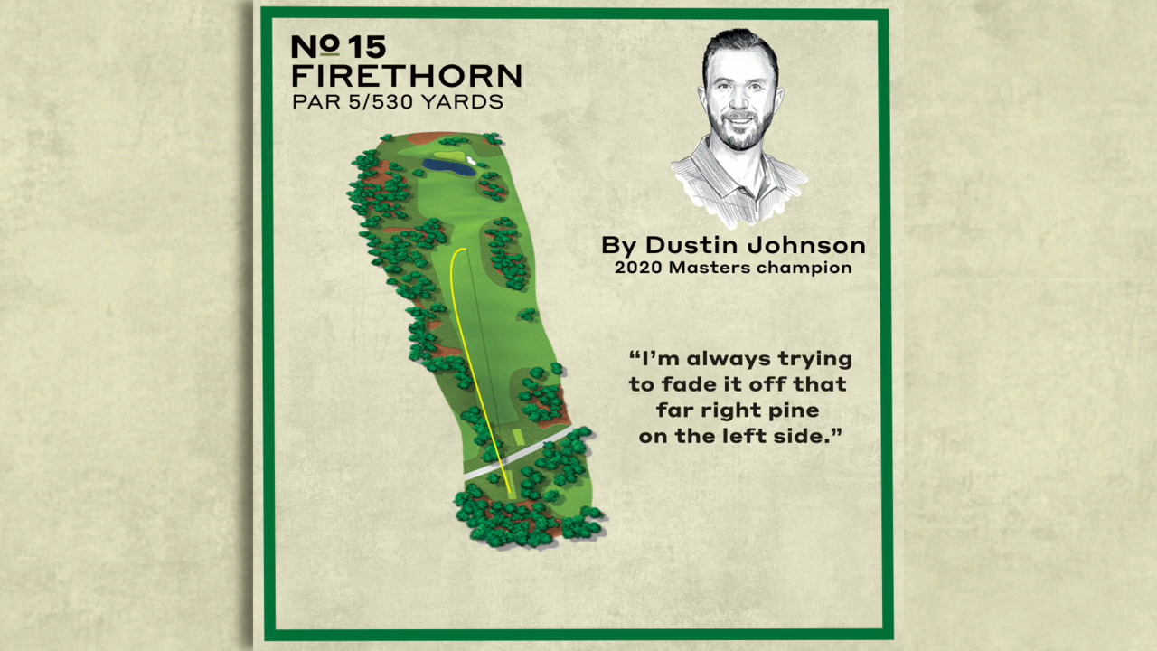 Masters holes: Augusta National's par-5 15th hole, explained by Dustin Johnson