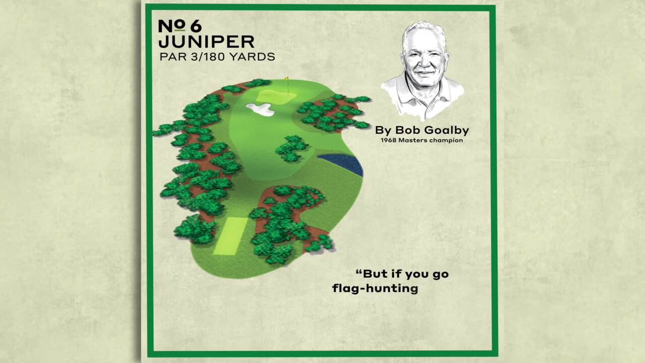 Masters holes: Augusta National's par-3 6th hole, explained by Bob Goalby