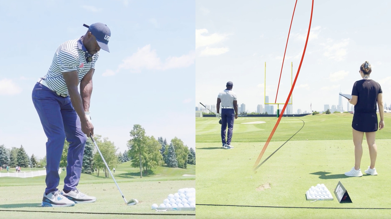 How former football star Reggie Bush is improving his golf game