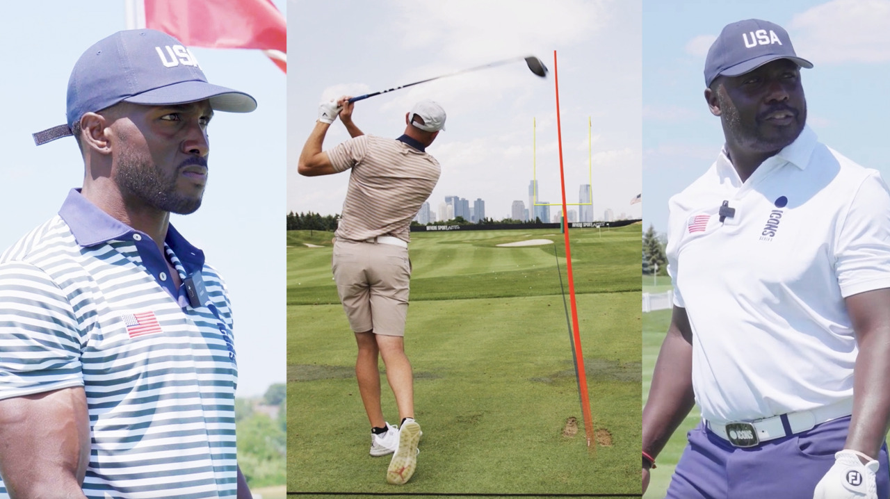 We challenged these NFL players to bring the gridiron to the golf course