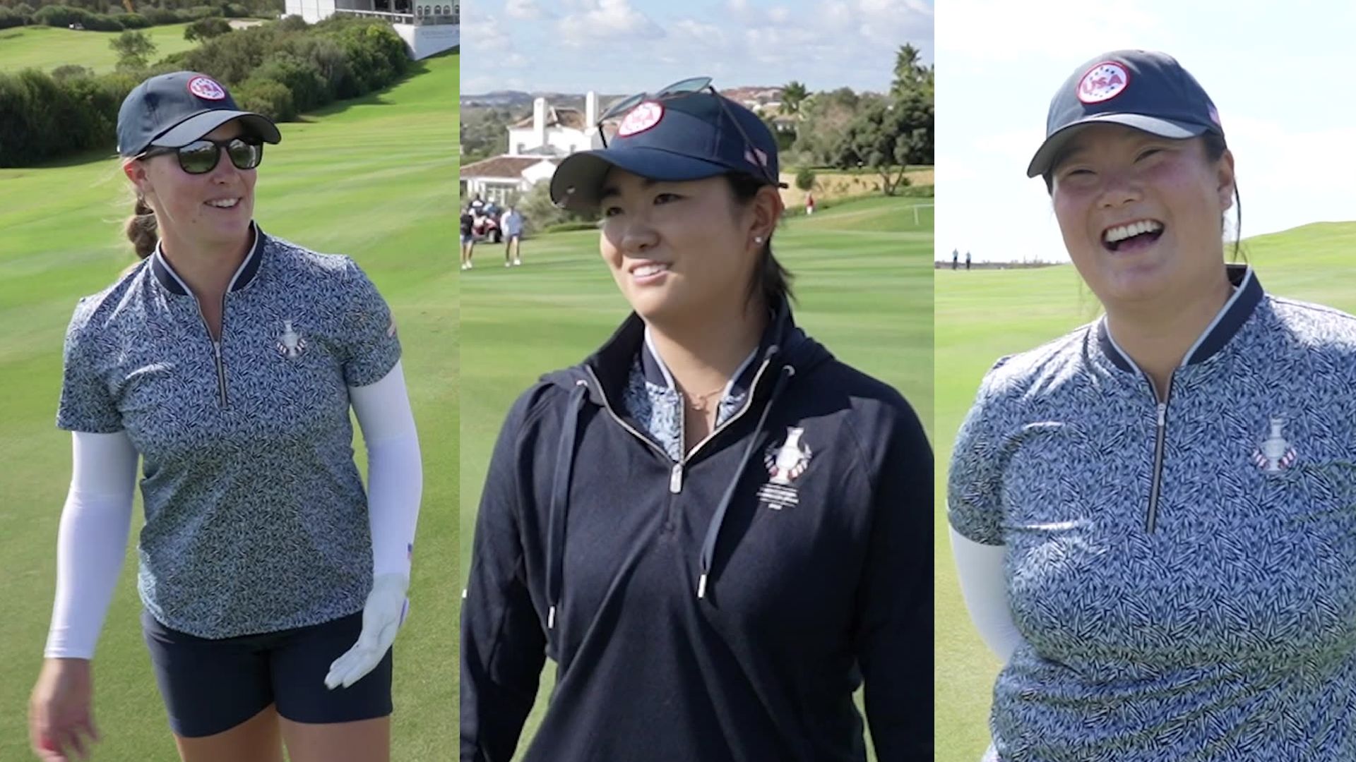 On the course with U.S. Solheim Cup stars
