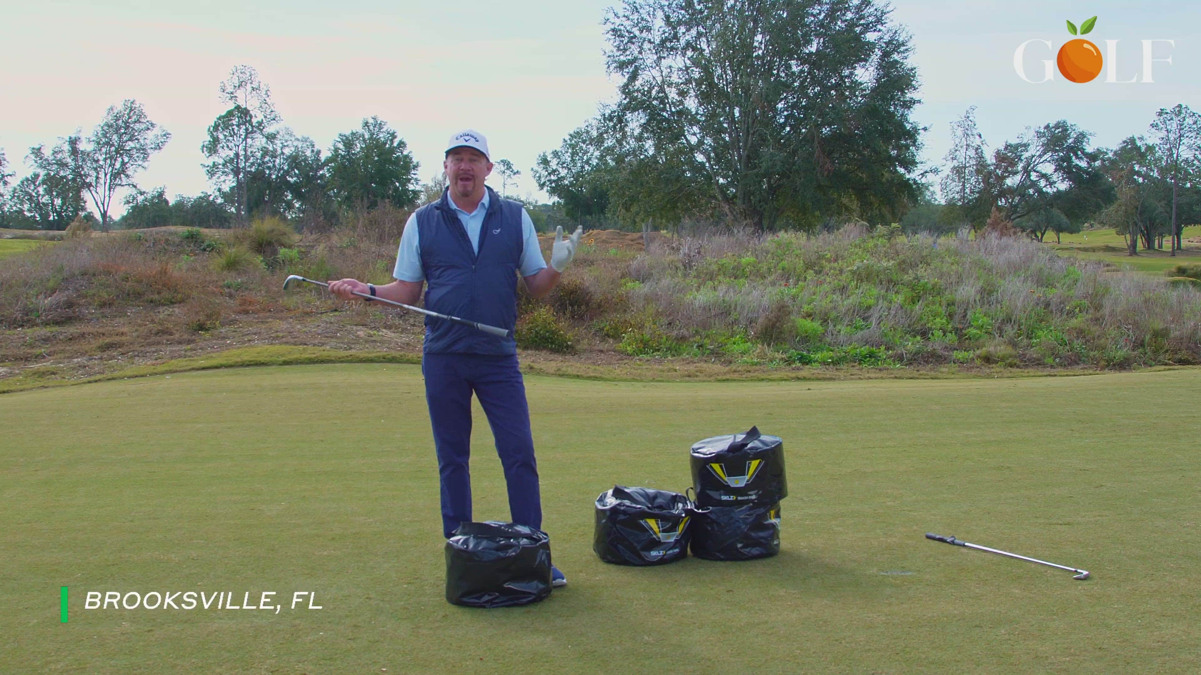 Use bags, not balls, to improve your swing on the range